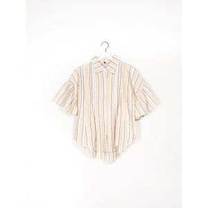MASCOT Kemeja Salur Wanita Tangan Pendek (M. 2424) Cotton Tokyo Premium
