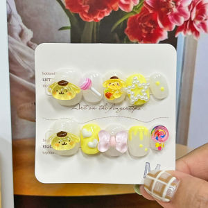 MSTITI เล็บปลอม เล็บปลอมสำเร็จรูป แถมฟรี!!อุปกรณ์สำหรับติด เกรดพรีเมี่ยมกาวแน่น ไม่หลุดง่าย ไซส์ M No.TI01-TI08