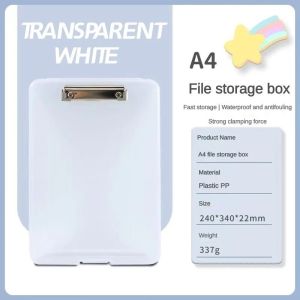 【COD】File storage clipboard with file box two-in-one office supplie multifunctiona plastic storage splint
