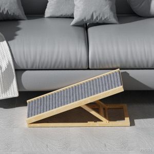 ON HAND / Pet ramp stair dog gym solid wood slippery cats use the ladder folding bed small dogs