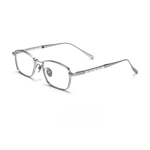 MAOLAZI Fashion Comfortable Eyewear Retro Ultra Light Square Titanium Eyeglasses Luxury Prescription Glasses Frame For Men R7902T