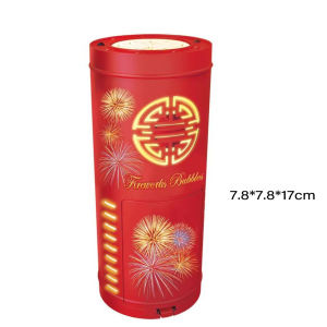 2024 Chinese New Year Imitation Firework Bubble blowing hine Electric Bubbles With Music Light Wedding Party gift