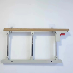 Bed fence No need for punching * Foldable bed railing Aluminum alloy safety protection baffle Suitable for infants and elderly patients Elderly bed armrest Help the elderly get up and prevent falls