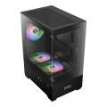 CASE (เคส) GAMDIAS AURA GC9M ARGB - BLACK (MICRO-ATX). 