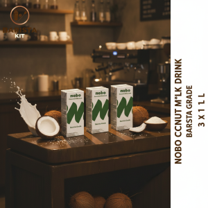 NOBO Coconut Milk 1L x 3 Boxes Bundle – Barista-Grade Froths Like Dairy Vegan No Preservatives | Plant-Based Milk