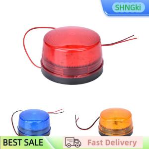 SHNGki Đèn LED nhấp nháy cảnh báo an ninh 12V màu xanh da cam đỏ đèn nhấp nháy cảnh báo tín hiệu