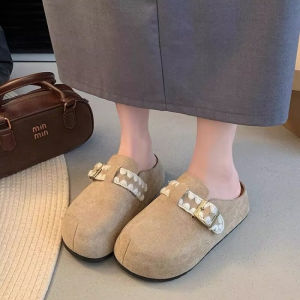 [Free Shipping] 2026 WomenS Outdoor Slip-On Sandals With Buckle Fashionable Thick-Soled Loafers