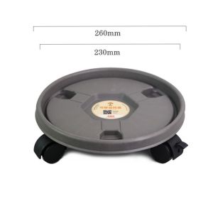 YANGS Movable Mobile Flower Pot Stand Heavy Duty Universal Casters Flower Pot Wheels Rolling Potted Plant Stand Thickened Round Plastic Tray Plant Pots