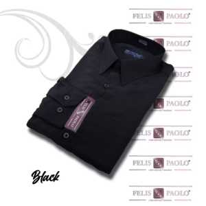 Kemeja pria FELIS PAOLO polos slimfit lengan panjang PALING TERMURAH (BISA COD)