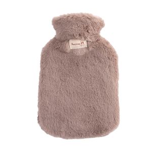 FGHAFGGR Cloth Natural Rubber Removable Cover Rubber Bottles Hot Water Bottle Hand Warmer With Faux Fur Cover Hot Water Bag
