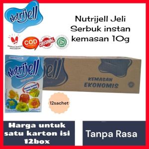 Nutrijell Serbuk instan harga borong Kemasan 10g/sachet/isi 12box/karton.