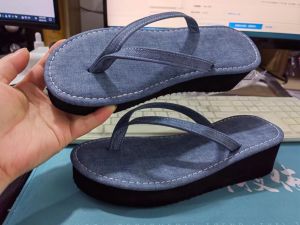 [Free Shipping] WomenS Fashionable Wedge Sandals Summer Wedge Slippers Thick-Soled Outdoor Sandals New Style Flip-Flops Available In Stock