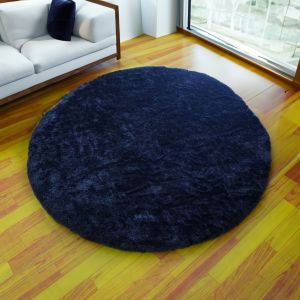 Karpet bulu bulat diameter 100 tebal 4.5cm isi busa Royal foam LP