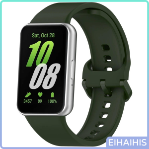Rubber Band Strap for Samsung Galaxy Fit 3 Tali Jam Tangan Smartwatch Smart Watch Strap Sport Silicone Belt Bracelet Wristband Replacement Accessories for Samsung Fit 3