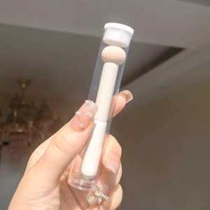 Spons Stik Bulat Concealer Brush Kuas Foundation Make Up Tool Mini Travel Bentuk Jamur