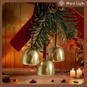 Warm Light Butterfly Knot Pinecone Bell Hanging Ornament Wall Car Gate Xmas Tree Pendant Ornament Home Christmas Tree New Year Decoration