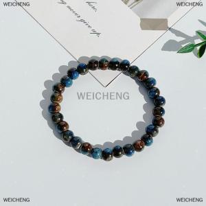 [COD] WEICHENG Chinese Ethnic Style Retro Ceramic Bracelet For Women Girls Simple Beaded Student Antique Hand Rope Jewelry Accessories Gifts