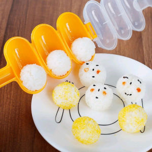 Rice Ball Shaker Alat Cetakan Pembuat Nasi Bento Bulat plus Centong Sendok Nasi