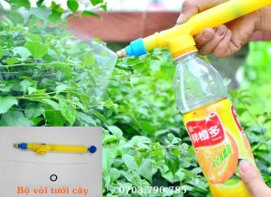 [HCM]Vòi xịt tưới cây có bơm áp lực tận dụng chai nhựa làm bình tưới