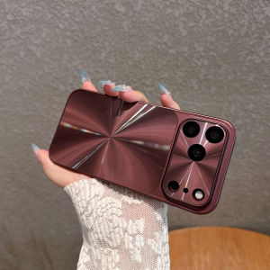 Aurora CD Texture Large Window Protective Case For iPhone 18 17 16 15 14 13 Pro Max Shockproof Laser Colorful Bumper Hard Cover