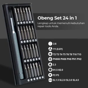 Obeng 24 In 1 Obeng Service Komputer Laptop Handphone Obeng Multifungsi