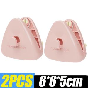 5Pcs Portable Clothes Hanger Multicolor Traceless Stackable Hanging Clip with Hook Home Cabinet Universal Storage Space Savers Hanger Clothespin