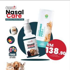 Perfect Combo Nasal Care (Tingkatkan Sistem Imuniti Haiwan dan Lebatkan Bulu)