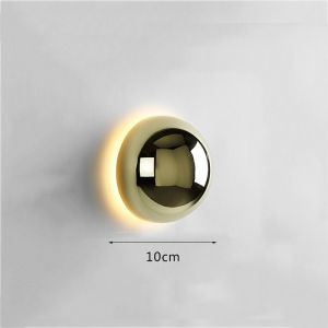 Nordic Round  Wall Light Creative Living Room Backg Wall Lights Modern Minimalist Bedroom Bedside Wall Lamp