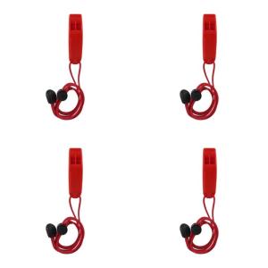 4pcs Safety Signaling Whistle Emergency Whistle 120dB Loud Blast for Kayaking Fishing Boating Swimming Portable