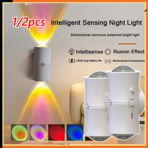 Lampu Tidur Lampu Dinding Night Light Wall Lamp Motion Sensor Color Changing USB Rechargeable