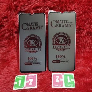 TG Tempered Glass Ceramic Spy Oppo F7/F5/A37/A57/A16/A16E/A16K/A31/A8/A1K/A5S/A12/A7/F9/A9 2020/F11/ F11 Pro/A5 2020/A11K/A15/A15S/A17/A17K/A77S/A52/A72/A92/A54/A33/A53/A53S 2020/A53S 5G/A55 4G/A55S 5G Anti Gores Matte Ful Layar Anti Intip Oppo All Tipe