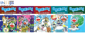 Sách - Combo 5 quyển  truyện Doraemon dài (giao tập ngẫu nhiên) + bán kèm 1 bút viết