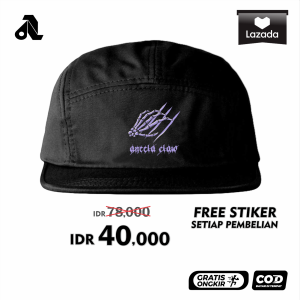 Topi 5 Panel Five Panel 5 Panel Cap Topi Snapback Topi Panel Distro Topi Cowok Pria Distro Premium Hat Caps Hand Claw Aneela