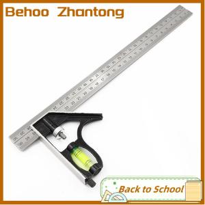 Behoo 12 Combination Square Stainless Steel Spirit Level Aluminium Measuring Tools