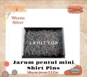 Jarum Pentul / Jarum Pentul Perak Pins / SHIRT PINS Anti Karat 1 BOX