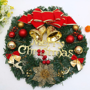 30CM Christmas Wreath Christmas Decorations Christmas Tree Door Frame Decorations Party Hanging Ornament