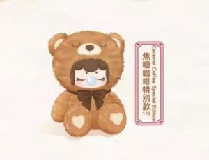  [100% Authentic] [Genuine] Rolife Nanci Colorful Chocolate Cutie Bears Series Plush Blind Box Official Blind Box Vinyl Face Plush Random Model Doll Figure Trendy Play Birthday Gift Decoration Toy