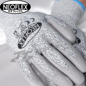 ถุงมือกันบาด ระดับ5 เคลือบPU / ถุงมือกันบาด neoflex / ถุงมือกันบาด จํานวน 1 คู่