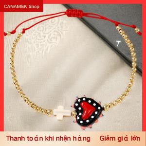 CS Phụ Nữ Bohemian Đính Cườm Vòng Đeo Tay Đầy Màu Sắc Trái Tim & Sao Charms Có Thể Điều Chỉnh Chuỗi Hoàn Hảo Cho Mặc Hàng Ngày Kỳ Nghỉ Và Món Quà Kỳ Nghỉ