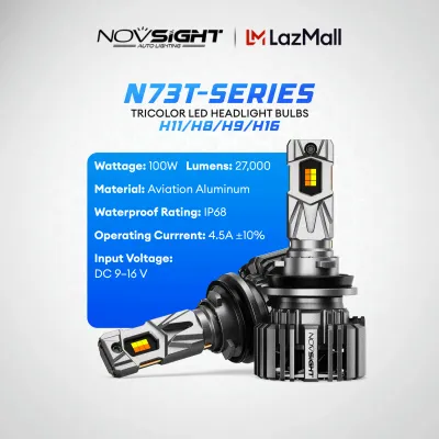 Novsight H11 LED Bulb (H8 H9 H16) Free 2pcs T10 LED