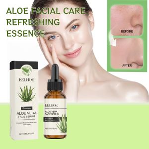 hot Aloe Vera Face Hydrating Skincare Serum for Moisture Lock & Refining Skin Texture Non-Sticky Glow Booster Lightweight Essence