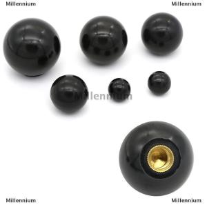 [COD] Millennium Fufeng Núm Vặn Đầu Tròn Hình Ren M4 M5 M6 M8 M10 M12 Bằng Nhựa Màu Đen