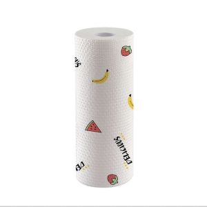 Combo 2 Cuộn Khăn Lau Bếp Đa Năng 50 Tờ Có Thể Tái Sử Dụng Nhiều Lần Cuộn Xé Tiện Lợi