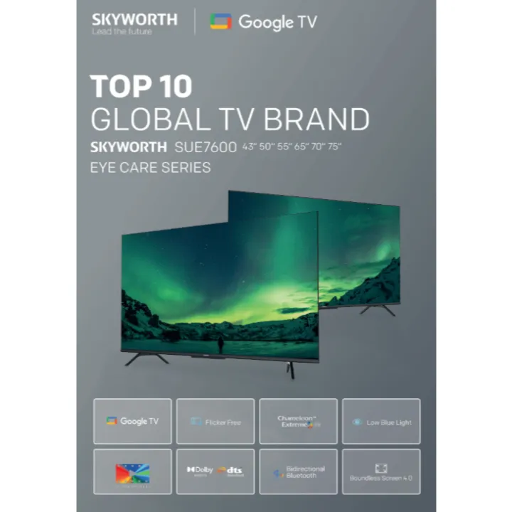 [LOWEST PRICE IN SARAWAK] SKYWORTH 55/65/75 SUE7600 4K GOOGLE TV