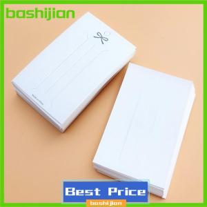 bashijian 50PCS White hairpin card Trinket packaging hair display Cardboard Hair Clip