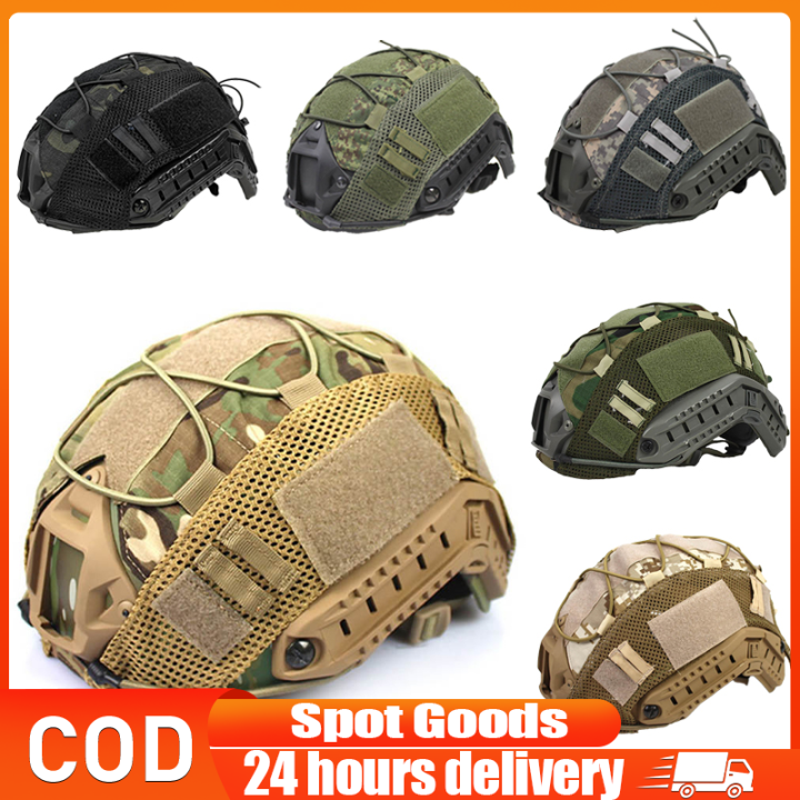 Tactical Helmet Cover for Ops-Core PJ/BJ/MH Type Camouflage Cloth Fast ...
