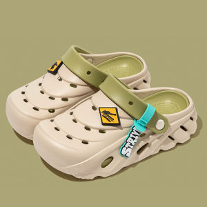 [Free Shipping] WomenS Clogs Summer Slip-On Sandals Closed-Toe Shoes With Straps Outdoor Wear Beach Sandals EVA Sandals
