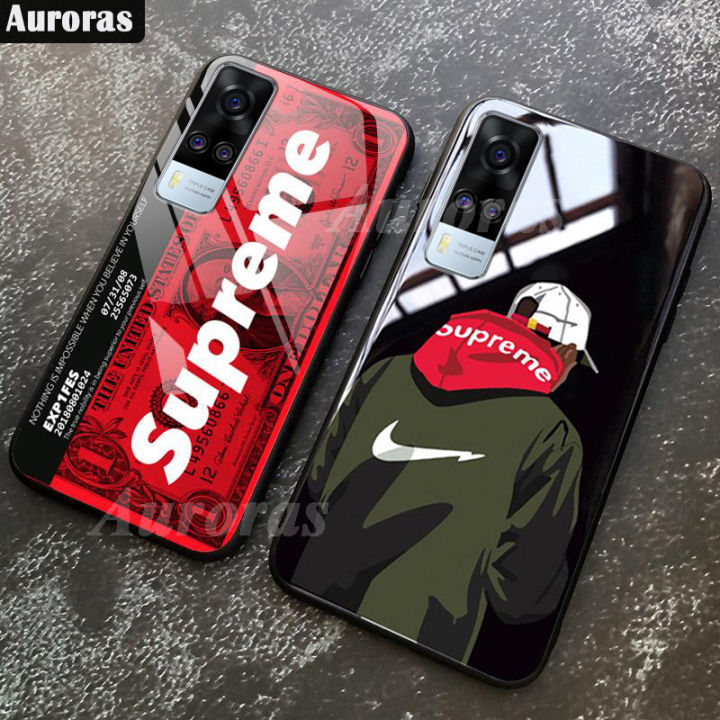 For VIVO Y31 2021 Couple Case Tempered Glass Material Instagram SUP Design  Shockproof Phone Casing for Vivo Y31 2021 Cover Housing Lazada PH