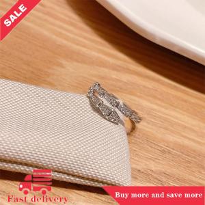 [COD]Flash Delivery Light Luxury Crystal Snake Shape Ring For Women Girl Exquisite Shiny Zircon Opening Adjustable Finger Ring Wedding Jewelry Gifts