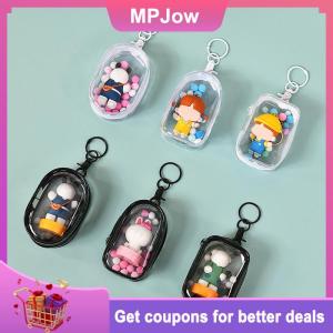 【MPJow】 Jewelry Organizer Transparent Storage Box Pouch Mystery Box Keychain Bag Storage Case Thicken Wallet Cute Doll Bag Organization